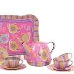 Musical Teapot Tin Tea Set